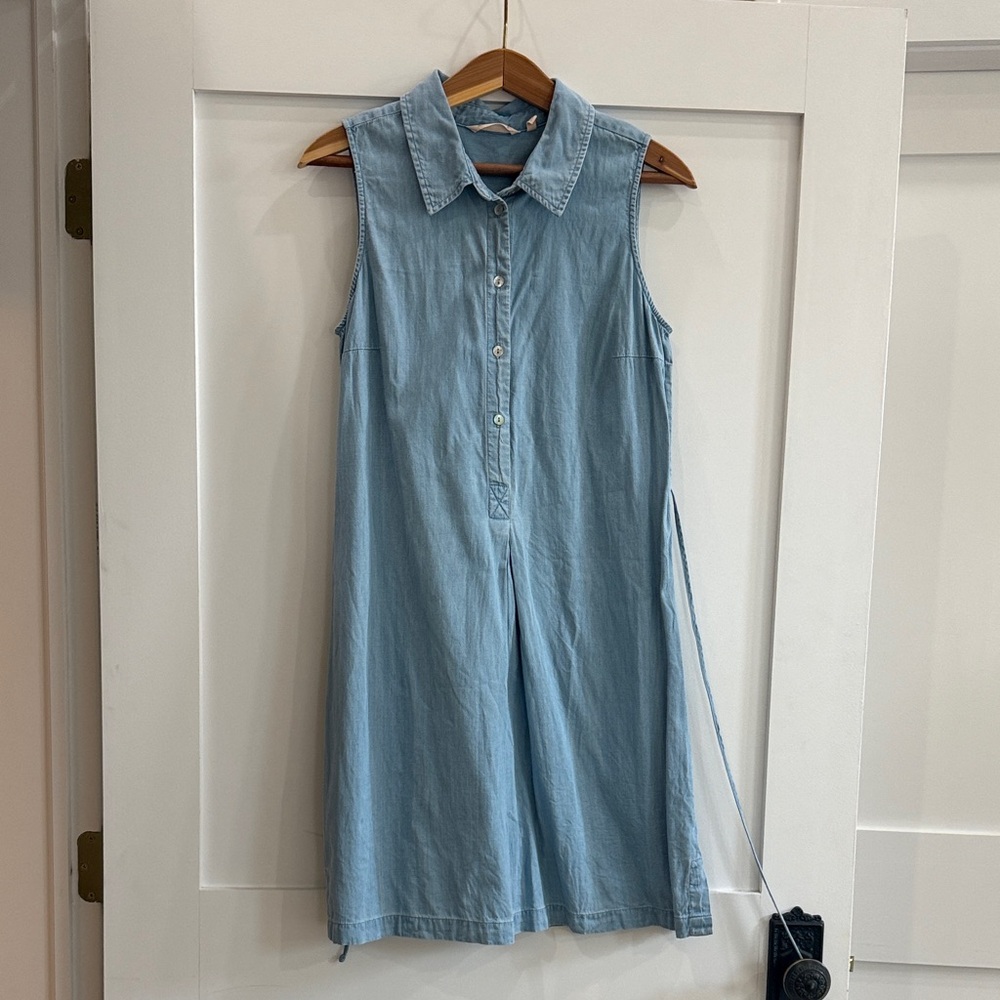 Soft Surroundings Denim Button-Down Dress